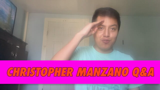 Christopher Manzano Q&A