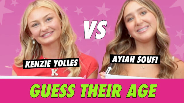 Kenzie Yolles vs. Ayiah Soufi - Guess Their Age