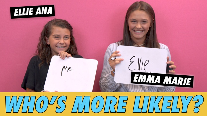 Emma Marie & Ellie Ana - Who's More Likely? | Famous Birthdays