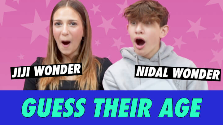 Nidal Vs. Jiji Wonder - Guess Their Age | Famous Birthdays