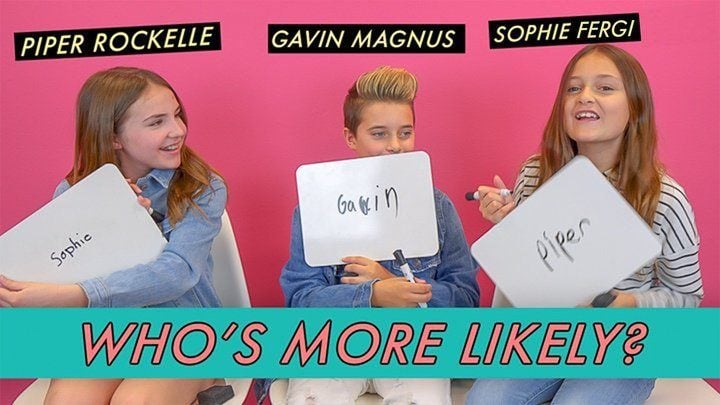 Piper Rockelle, Gavin Magnus & Sophie Ferguson - Who's More Likely ...